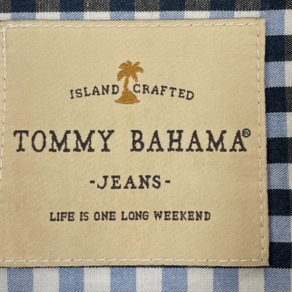 Tommy Bahama Jeans Striped/checked Island shirt, XL - Picture 7 of 7